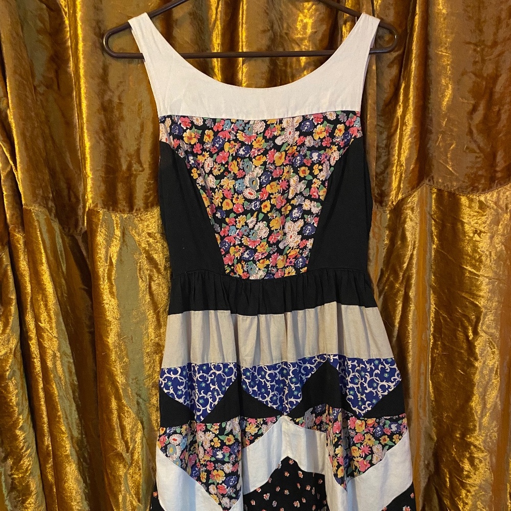 Patchwork Anthro Dress